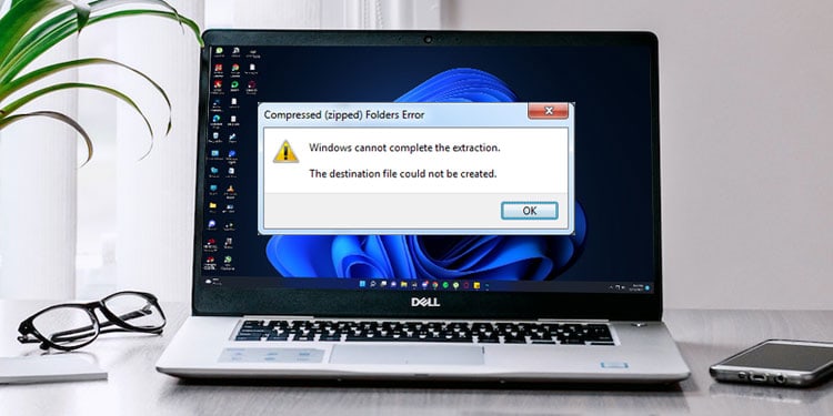 windows cannot complete the extraction