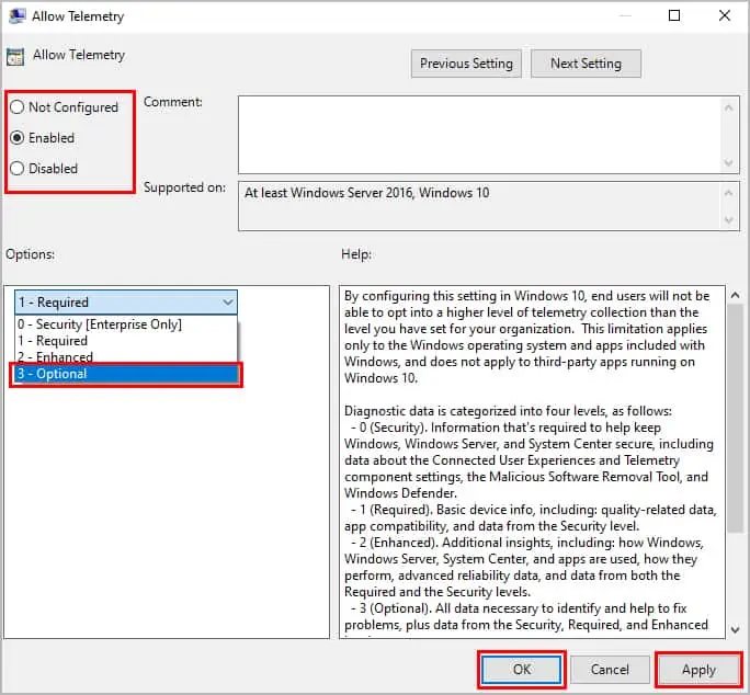 7 Ways to Fix “Some Settings Are Managed by your Organization” Error 31 windows-gpedit-enable-allow-telemtry