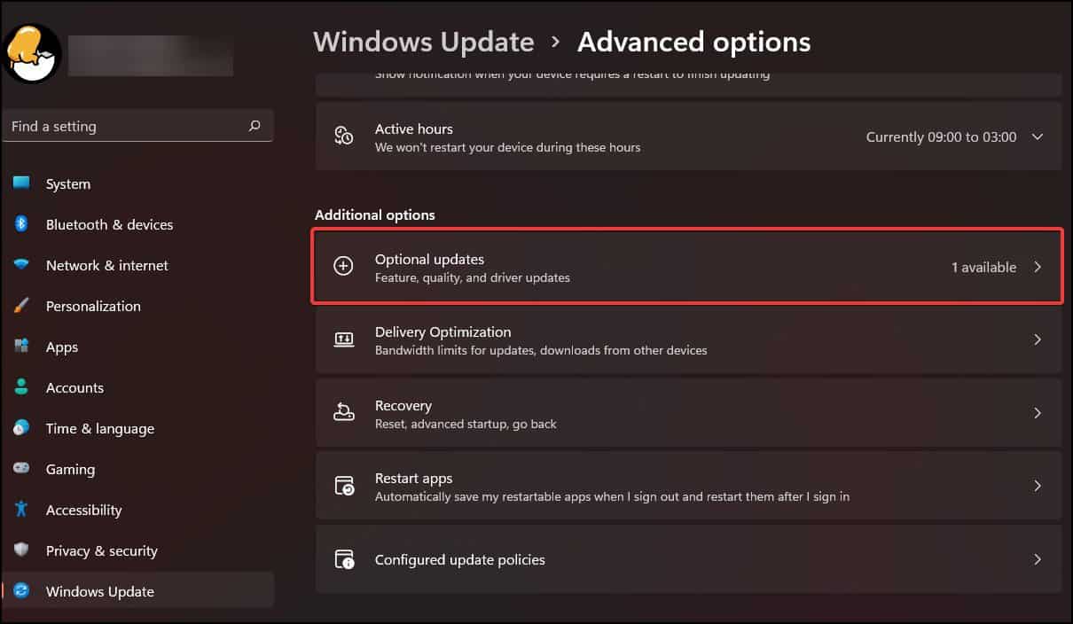 optional updates
