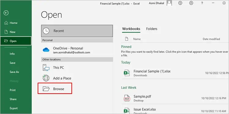 Browse-to-Open-Files-in-Excel