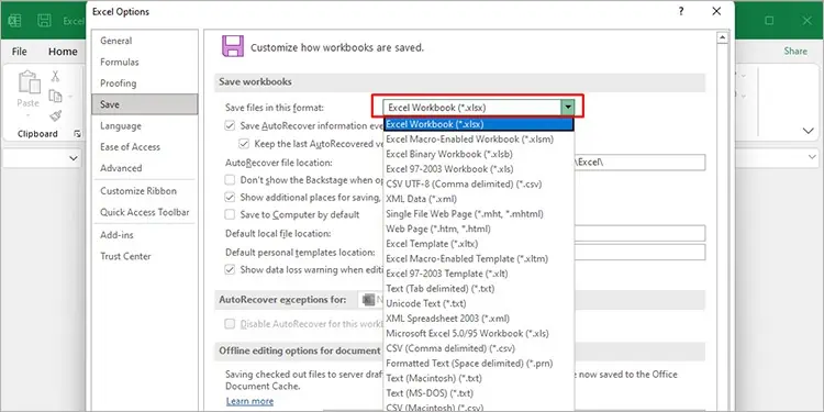 Change-Excel-Save-Format