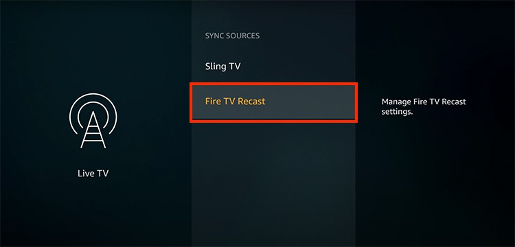 Choose Fire-TV-Recast 