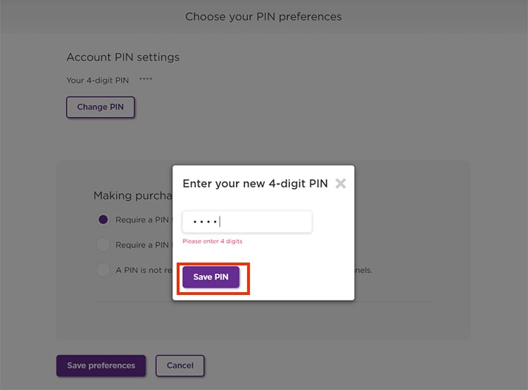 Click-on-Save-PIN