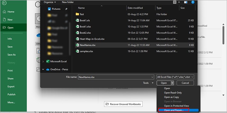 Fix  We Found A Problem With Some Content In Excel - 89