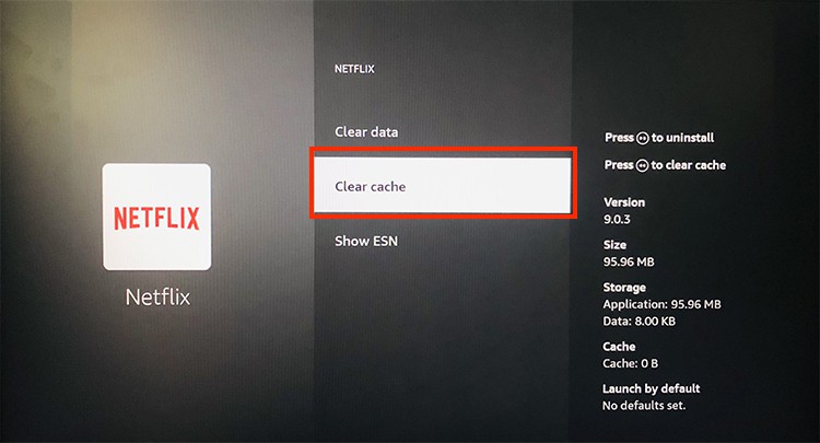 Pick Clear-Cache option 