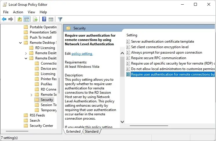 Require-user-authentication-for-remote-connections-using-Network-Level-Authentication