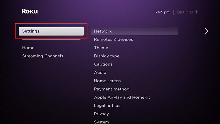 Roku-Settings