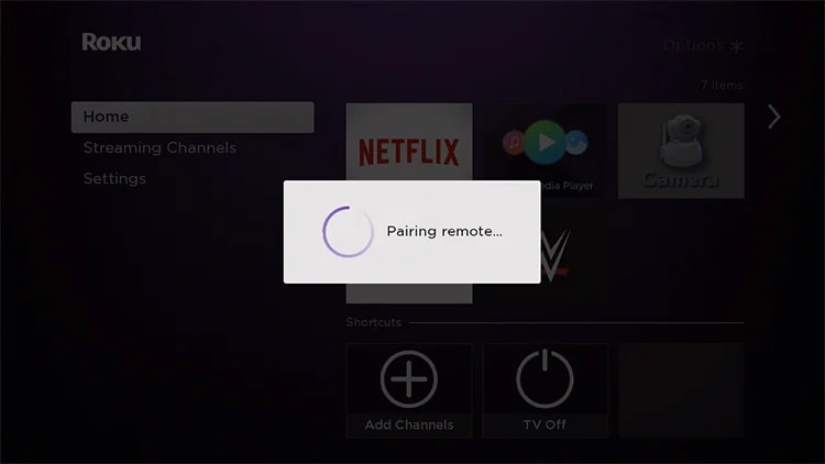 Pairing Remote message