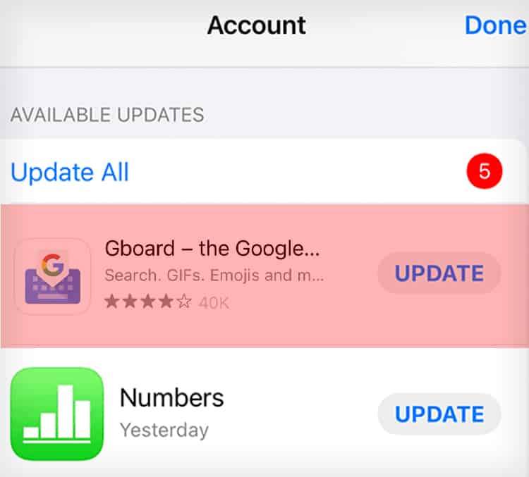 UPDATE-GBOARD