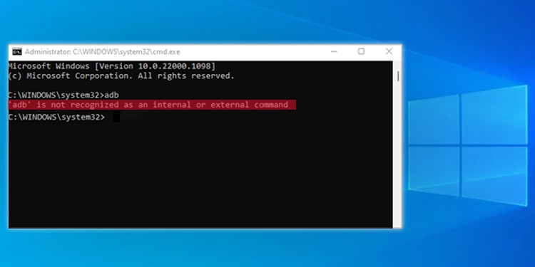 adb-is-not-recognized-as-an-internal-or-external-command