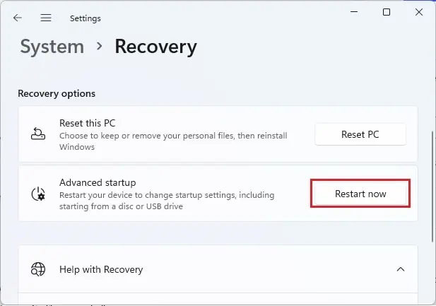 Computer Not Going to Sleep? 10 Ways to Fix it 52 advanced-startup-restart-now