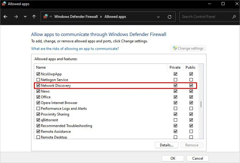 allow-network-discovery-through-firewall
