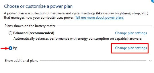 change power plan minimum processor state