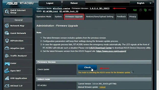 check-firmware-update-router