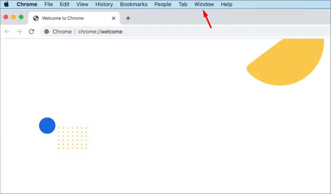 chrome apple menu window