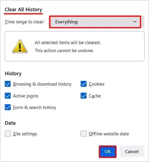 clear-all-history-on-firefox