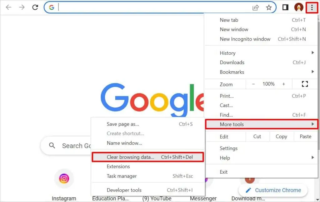 Gmail Messages Are Missing? Try these 9 Ways to Fix It 65 clear-browsing-data-option-1024x649