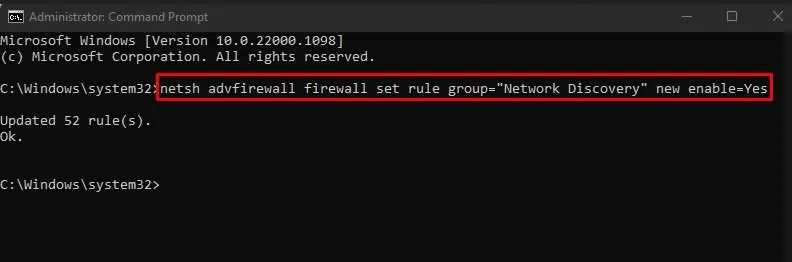 command-to-allow-network-discovery-through-firewall