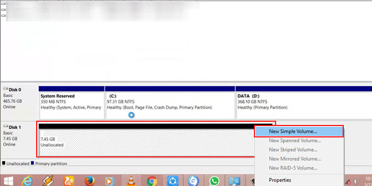 create new simple volume undetected hard drive