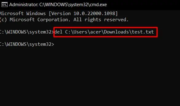 del-command