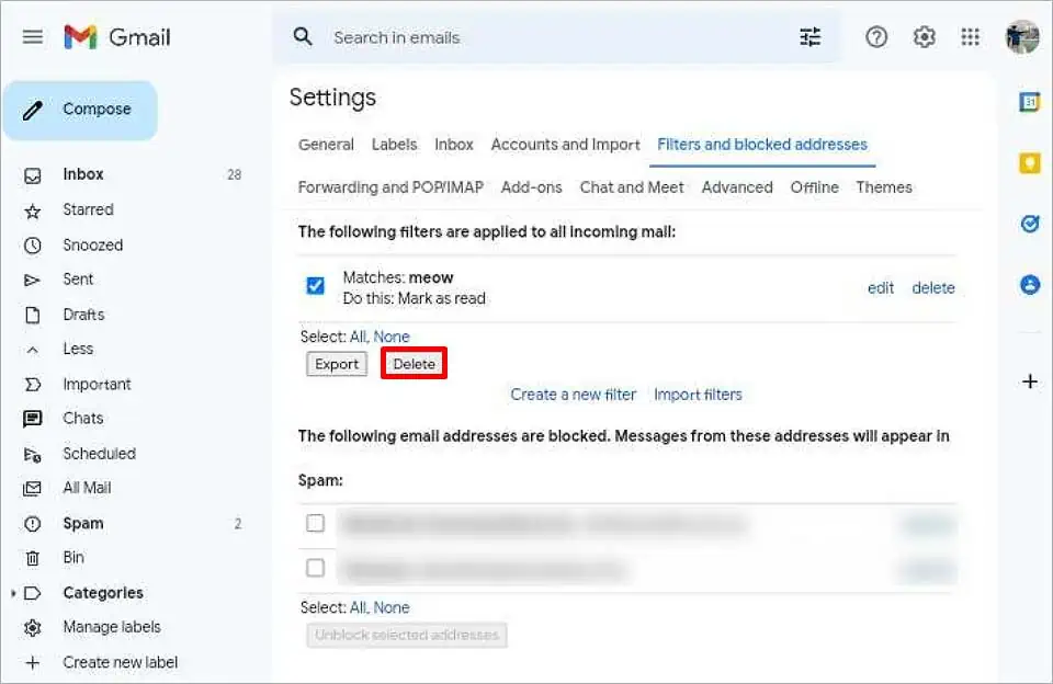 Gmail Messages Are Missing? Try these 9 Ways to Fix It 76 delete-filter
