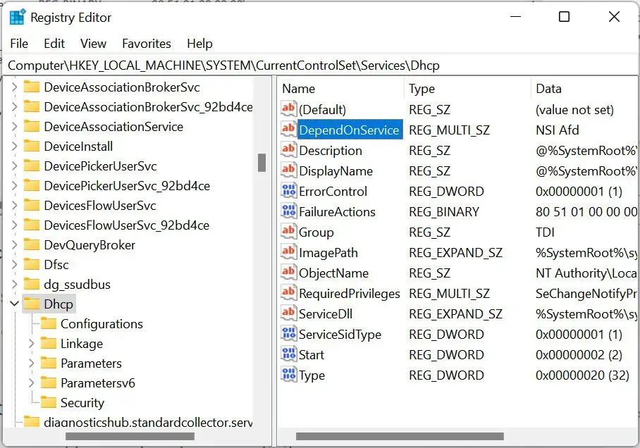 double-click-dependonservice