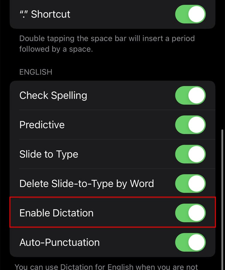 enable-dictation
