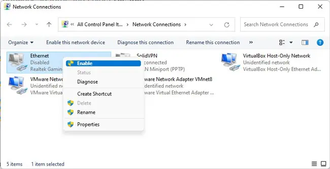 enable-ethernet-adapter