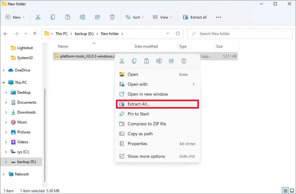 extract-all-the-downloaded-platform-tool-sdk