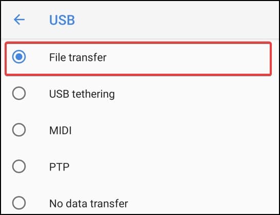 file transfer android