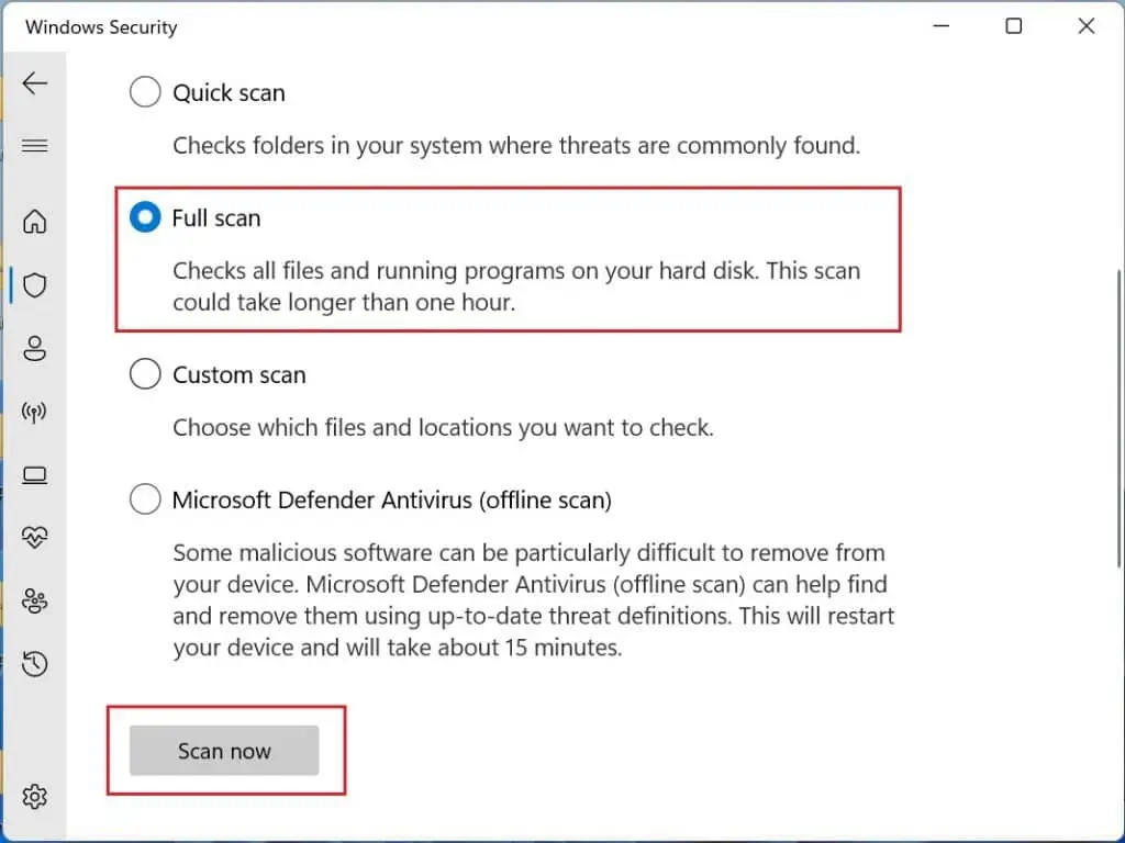 Fixed: Windows Could Not Start the WLAN Autoconfig Service on Local Computer 77 full-scan-and-scan-now-1024x768