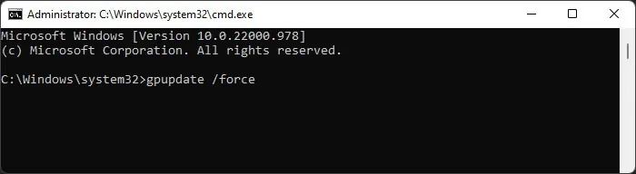 gpupdate-force