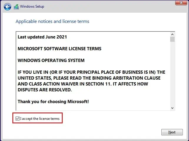 How to Partition a SSD? (Step-By-Step Guide) 56 i-accept-the-license-terms