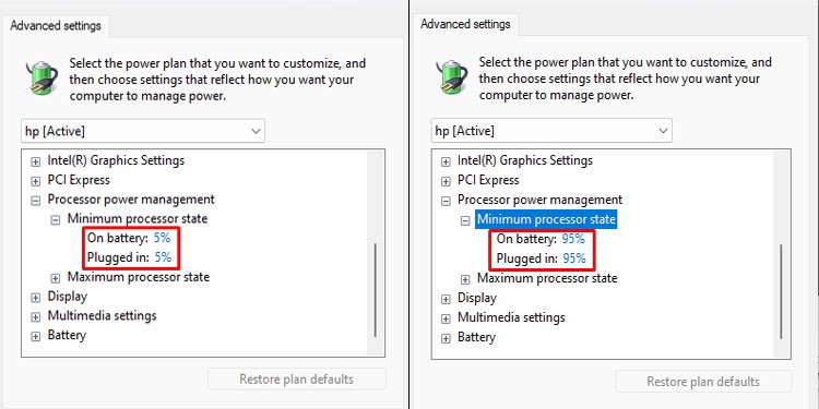 Minimum Processor State In Windows (Everything You Need to know) 9 ideal minimum processor state