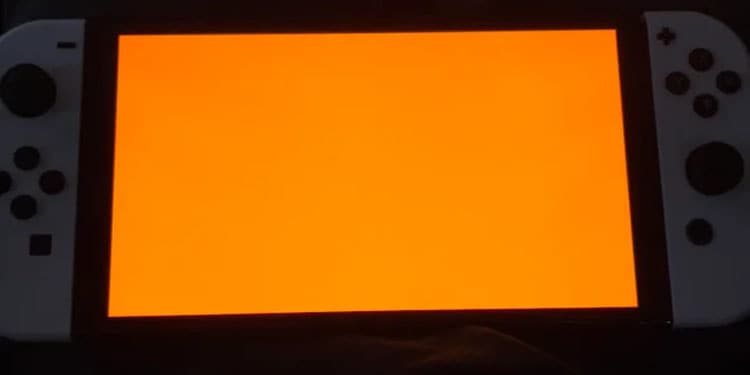 nintendo switch has orange screen fix