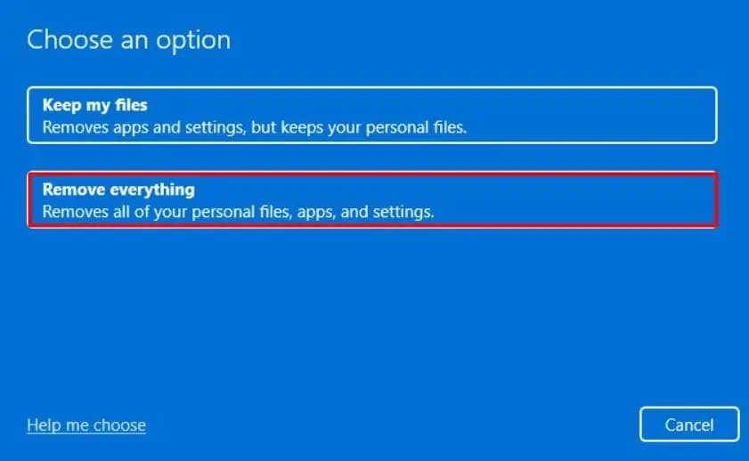 Computer Turns Off and On Repeatedly? Try These Fixes 33 remove-everything-1