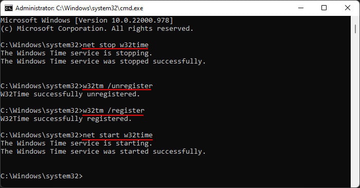 reregister-and-restart-windows-time-service