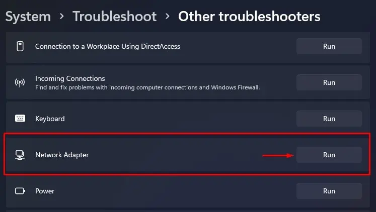 run-network-adapter-troubleshooter-wifi-not-working
