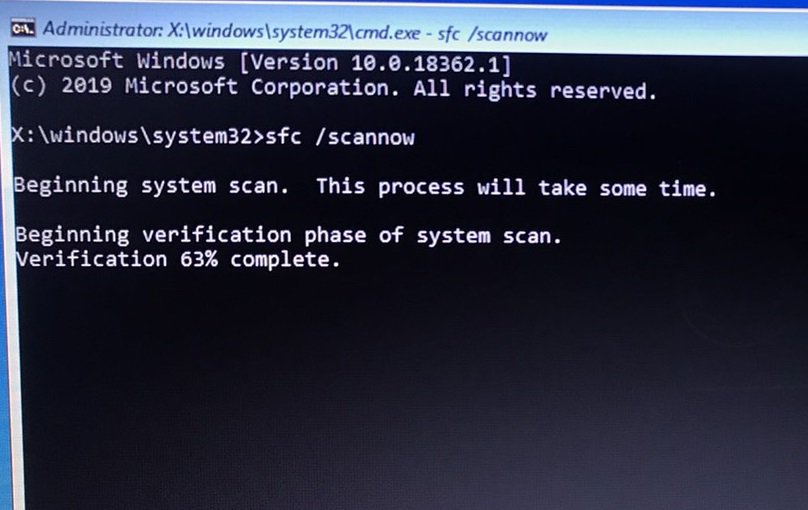 run sfc in windows re