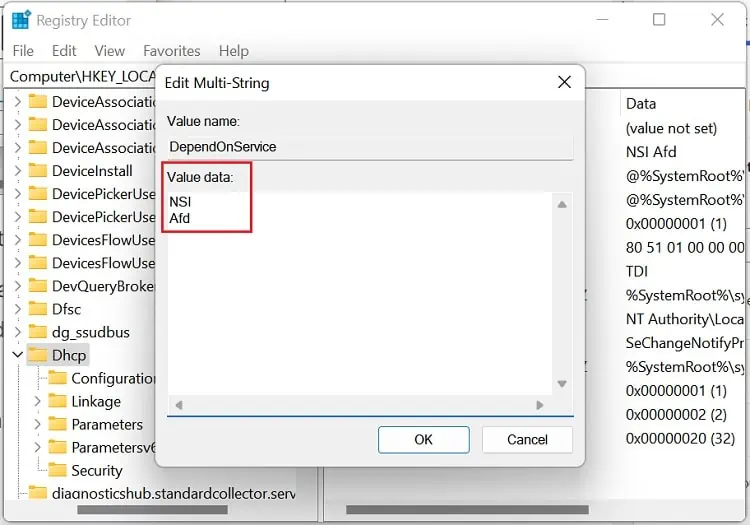 Fixed: Windows Could Not Start the WLAN Autoconfig Service on Local Computer 57 set-dependonservice-to-nsi-afd