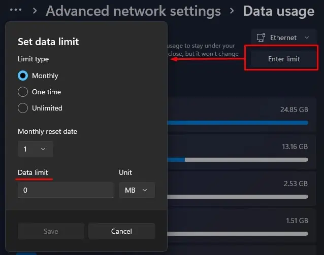 set-metered-limit