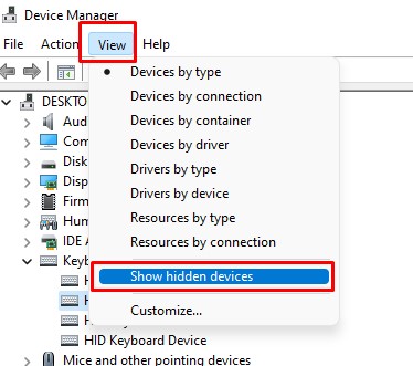 show hidden devices windows scroll