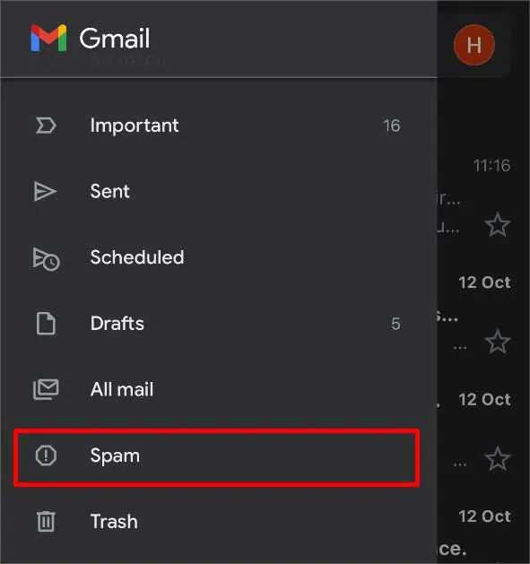 Gmail Messages Are Missing? Try these 9 Ways to Fix It 60 spam-option-phone