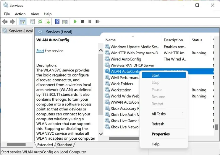 start-wlan-autoconfig