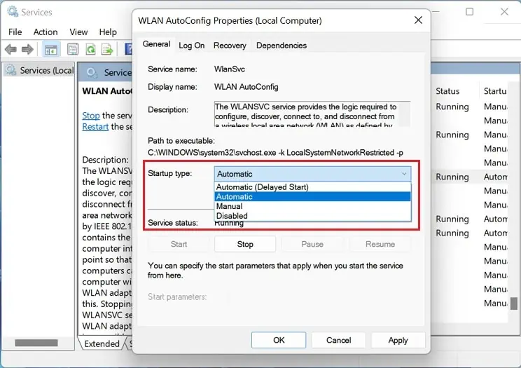 startup-type-automatic-wlan-autoconfig