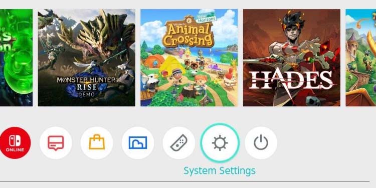 system settings nintendo