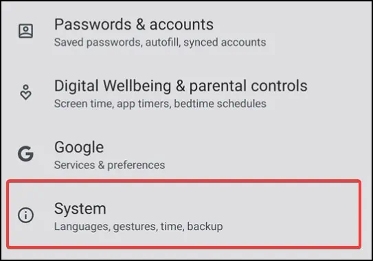 system