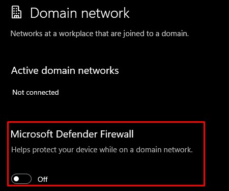 turn off firewall wifi not working
