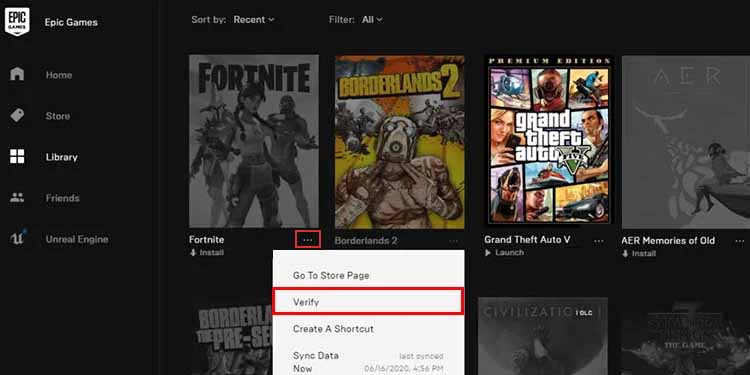 verify fortnite on epic games
