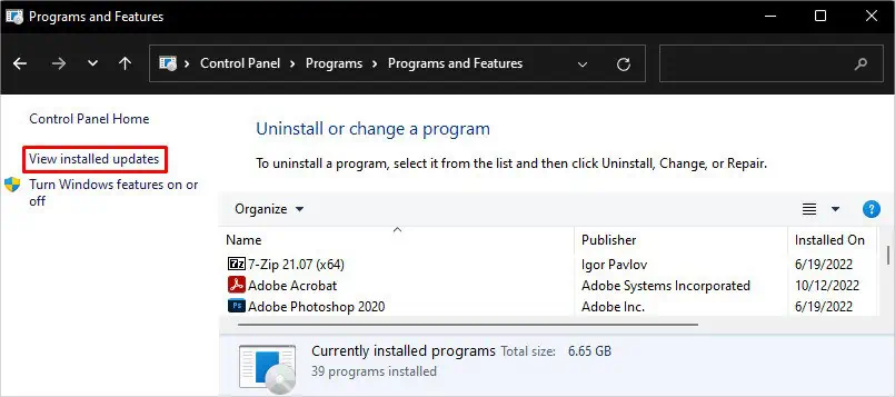 view-installed-updates-1